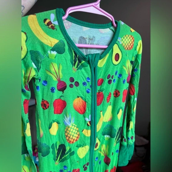 Little Sleepies Once Upon A Farm Collab Zippy Pajamas Size 3T - Picture 3 of 8